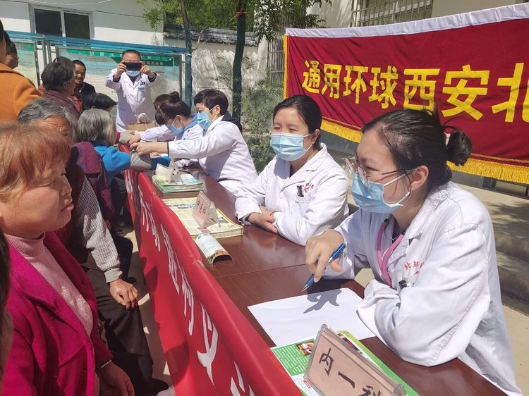 康健效劳在行动 进村义诊暖民心 —集团开展“我为群众办实事”实践活动