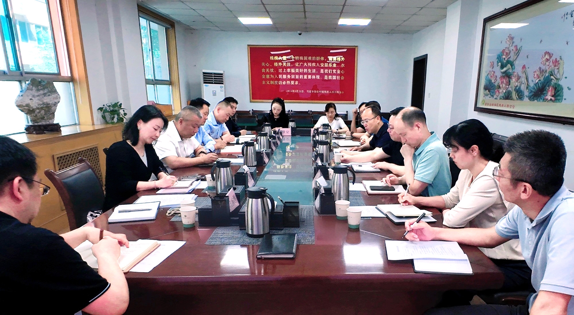 强盛一行赴西安市残疾人联合会开展专题调研——共商残疾人康复养老事业生长，，，，探索科技助残效劳新模式